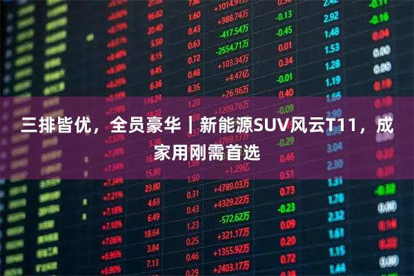 三排皆优，全员豪华｜新能源SUV风云T11，成家用刚需首选